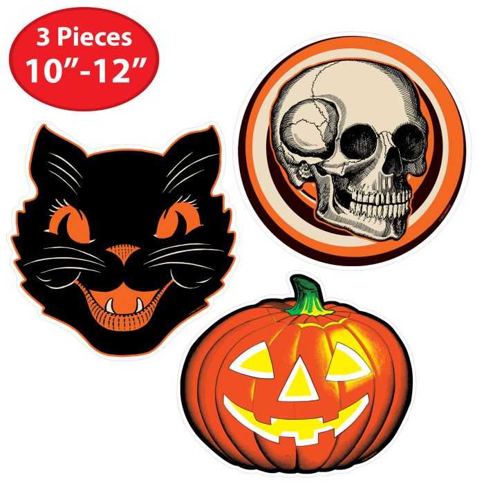 Seasonal Decor, Halloween Plastic Vintage Halloween Cutouts Set of 3 by Beistle 01252 14 $ Shop All Quirks! Stew's Incense