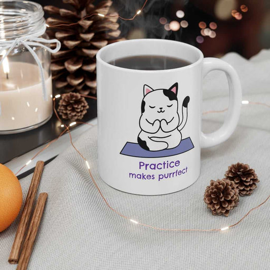 Mug Yoga Theme - Practice Makes Purrfect Mug 2858557057 24 $ Hem Onetify Stew's Incense