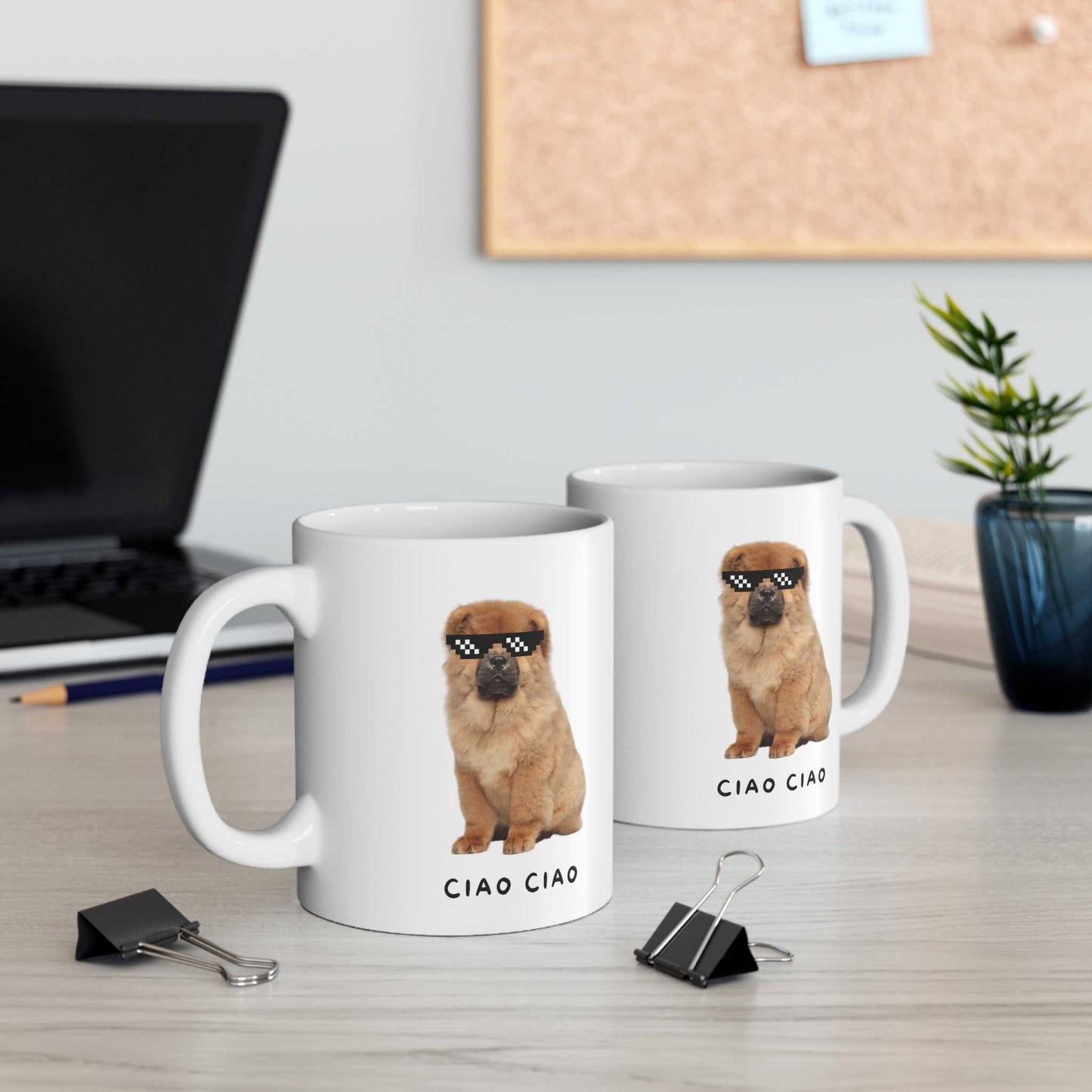 Mug Chow Chow in Pixel Sunglasses Mug 23068516077151964956 24 $ Mugs Onetify Stew's Incense