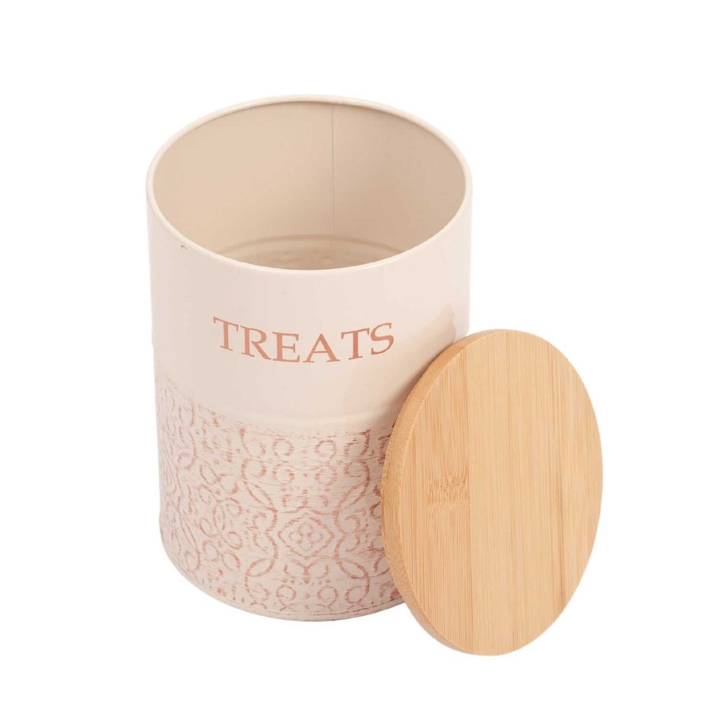 Treat Jar Country Living Dog Treat Canisters - Set of 2 Carbon Steel Jars with Bamboo Lids – White Swan PL3200S 36 $ Pet Lovers Store American Pet Supplies Stew's Incense