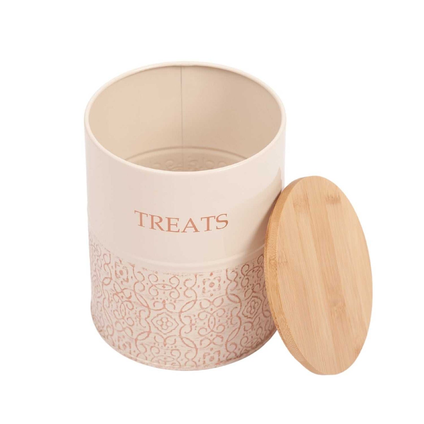 Treat Jar Country Living Dog Treat Canisters - Set of 2 Carbon Steel Jars with Bamboo Lids – White Swan PL3200S 36 $ Pet Lovers Store American Pet Supplies Stew's Incense