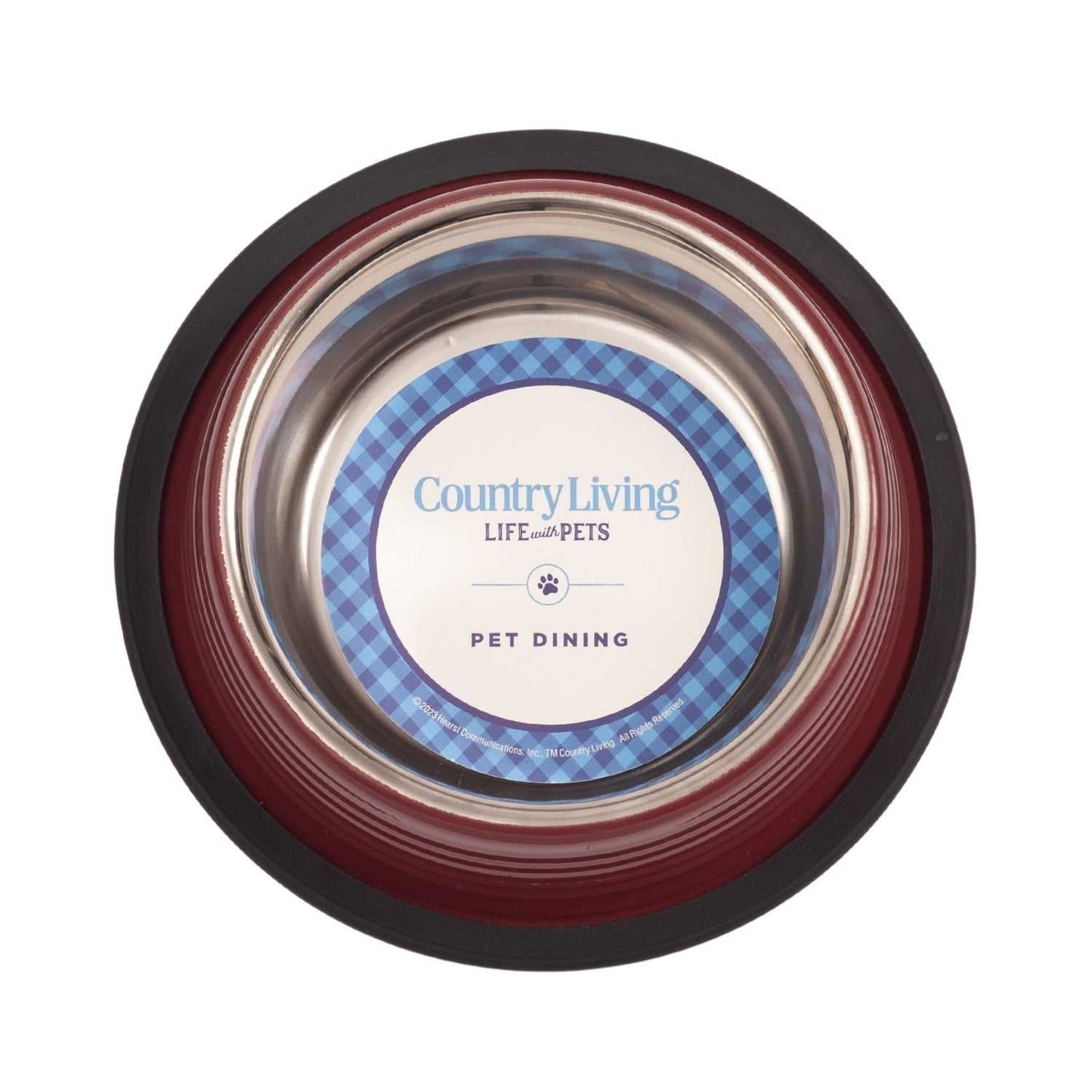 Ribbed Bowls Country Living Set of 2 Ribbed Non-Slip Pet Bowls – Merlot Red SBS 2419 12 $ Pet Lovers Store American Pet Supplies Stew's Incense