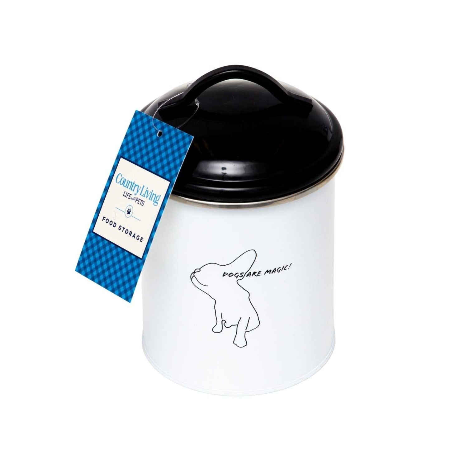 Containers Country Living Set of 3 Pet Treat Storage Canisters – Black & White PL3400S 36 $ Pet Lovers Store American Pet Supplies Stew's Incense