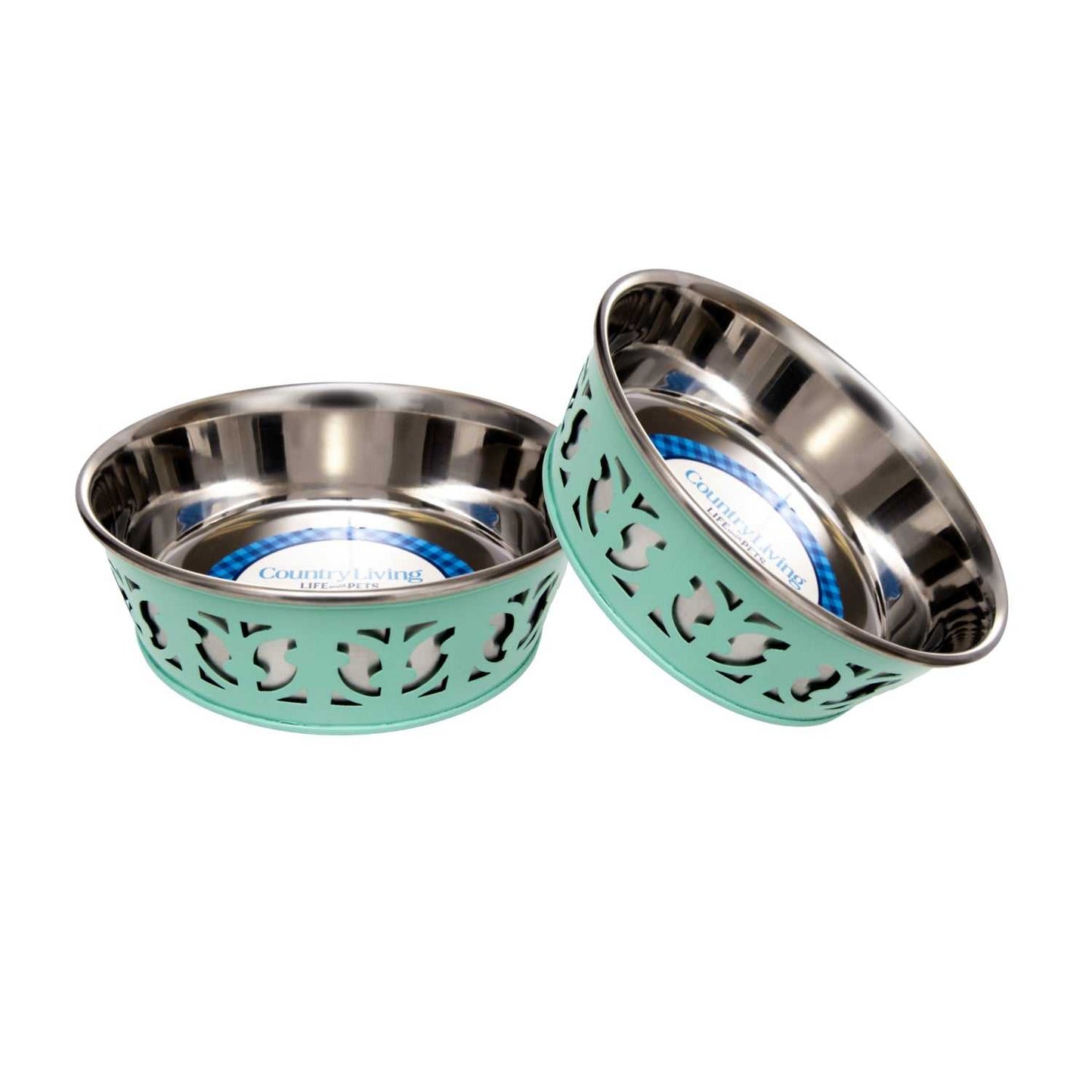 Bowl Country Living Set of 2 Stainless Steel Dog Bowls – Farmhouse Style, Ideal for Small to Medium Dogs DMD007 24 $ Pet Lovers Store American Pet Supplies Stew's Incense