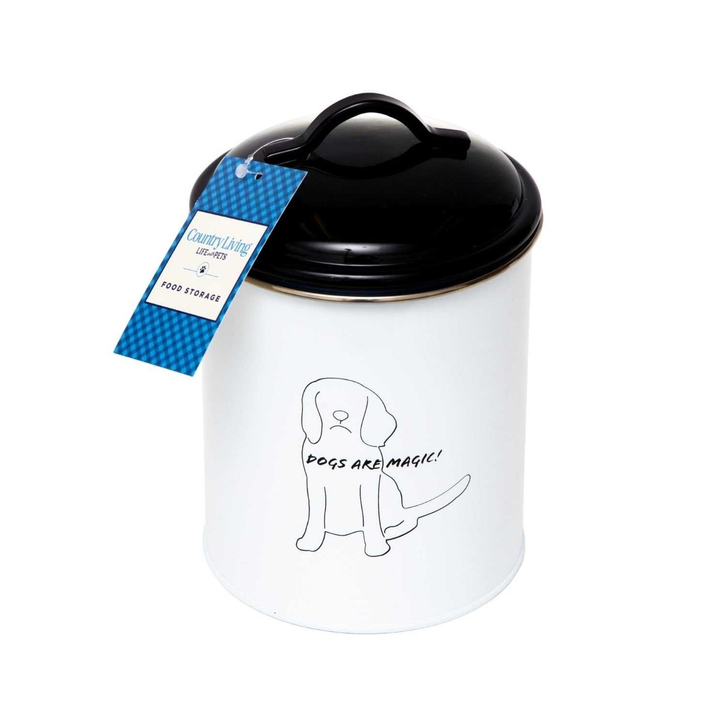 Containers Country Living Set of 3 Pet Treat Storage Canisters – Black & White PL3400S 36 $ Pet Lovers Store American Pet Supplies Stew's Incense