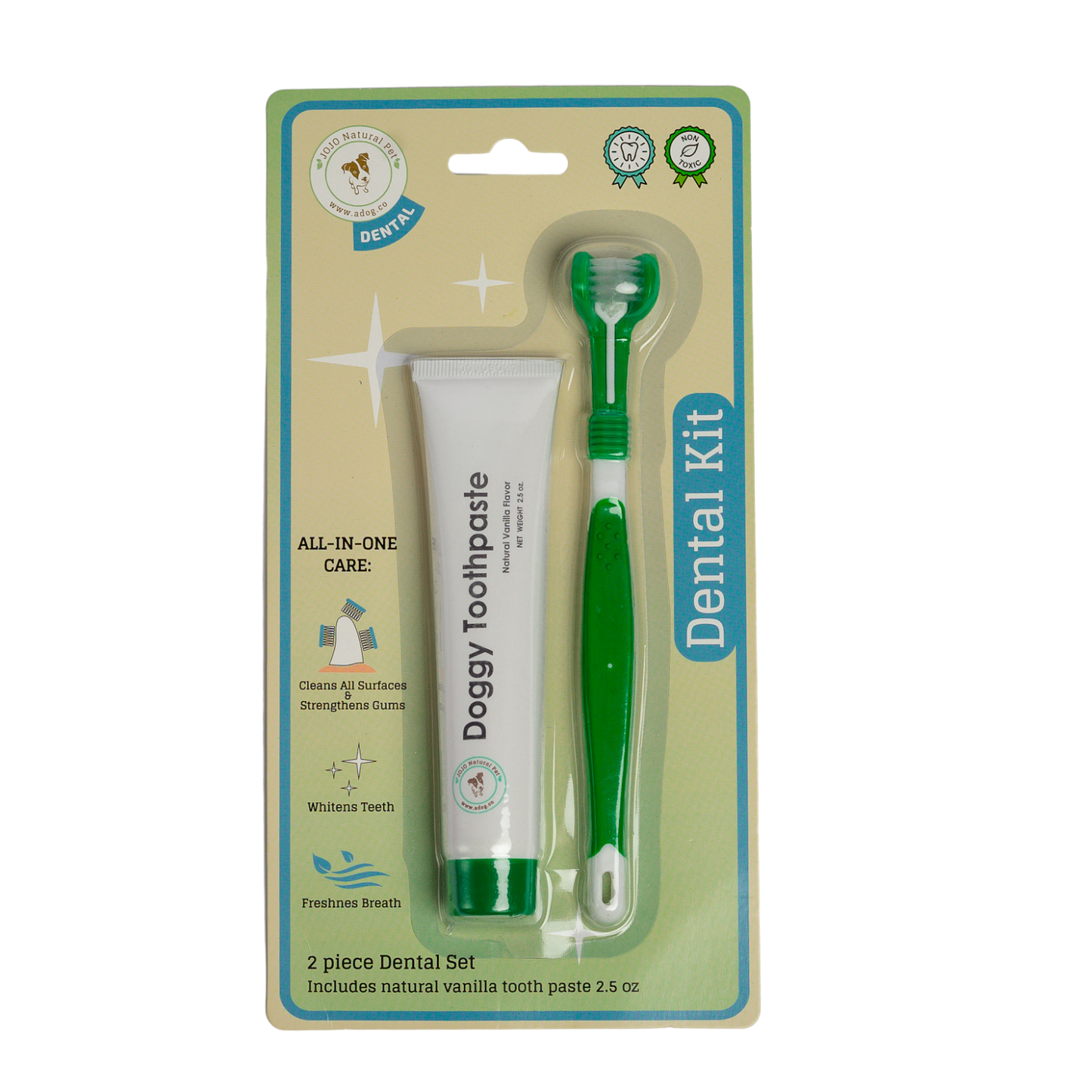 Grooming Kits Triple Headed Dog Toothbrush with All-Natural Toothpaste Kit – 2-Piece Kit GRM5811 12 $ Pet Lovers Store American Pet Supplies Stew's Incense
