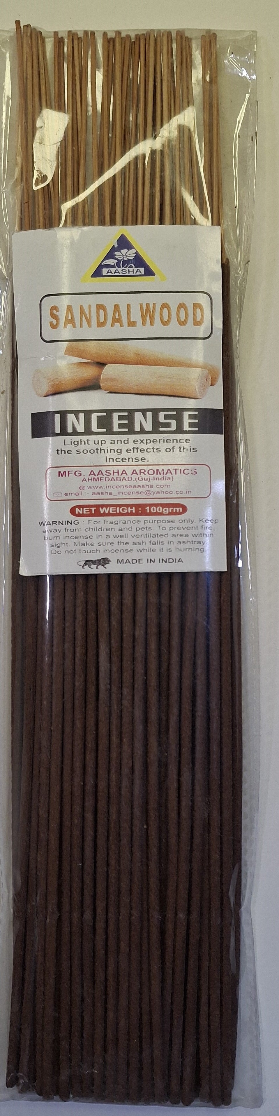 Aasha Sandalwood Incense Sticks-12 Inch-Approx. 60 Sticks