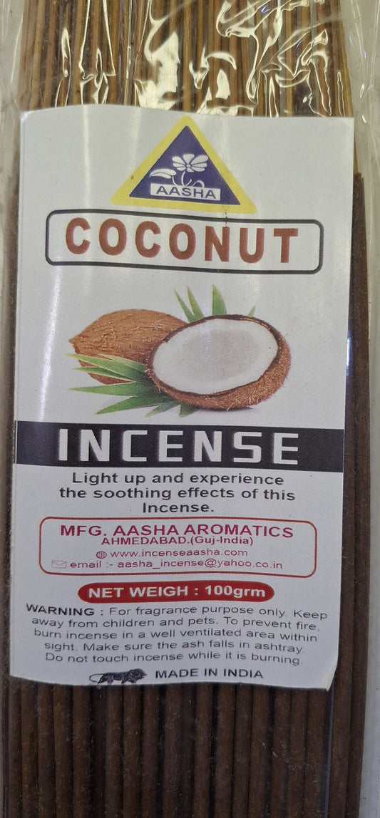 Aasha Coconut Incense Sticks-12 Inch-Approx. 60 Sticks | | Stew's Incense
