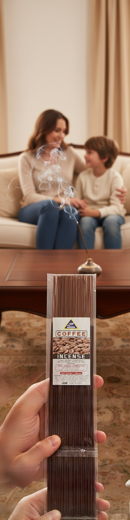 Aasha Coffee Incense Sticks-12 Inch-Approx. 60 Sticks