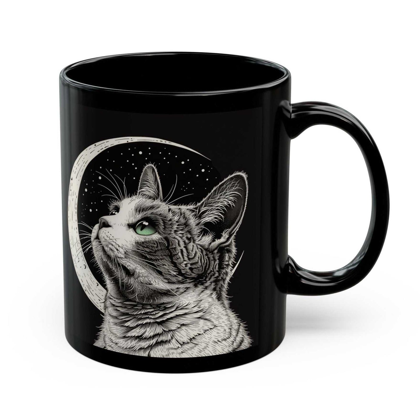 Mug Crescent Moon Cat Black Coffee Tea Mug 16261889067404006165 28 $ Shop All Onetify Stew's Incense