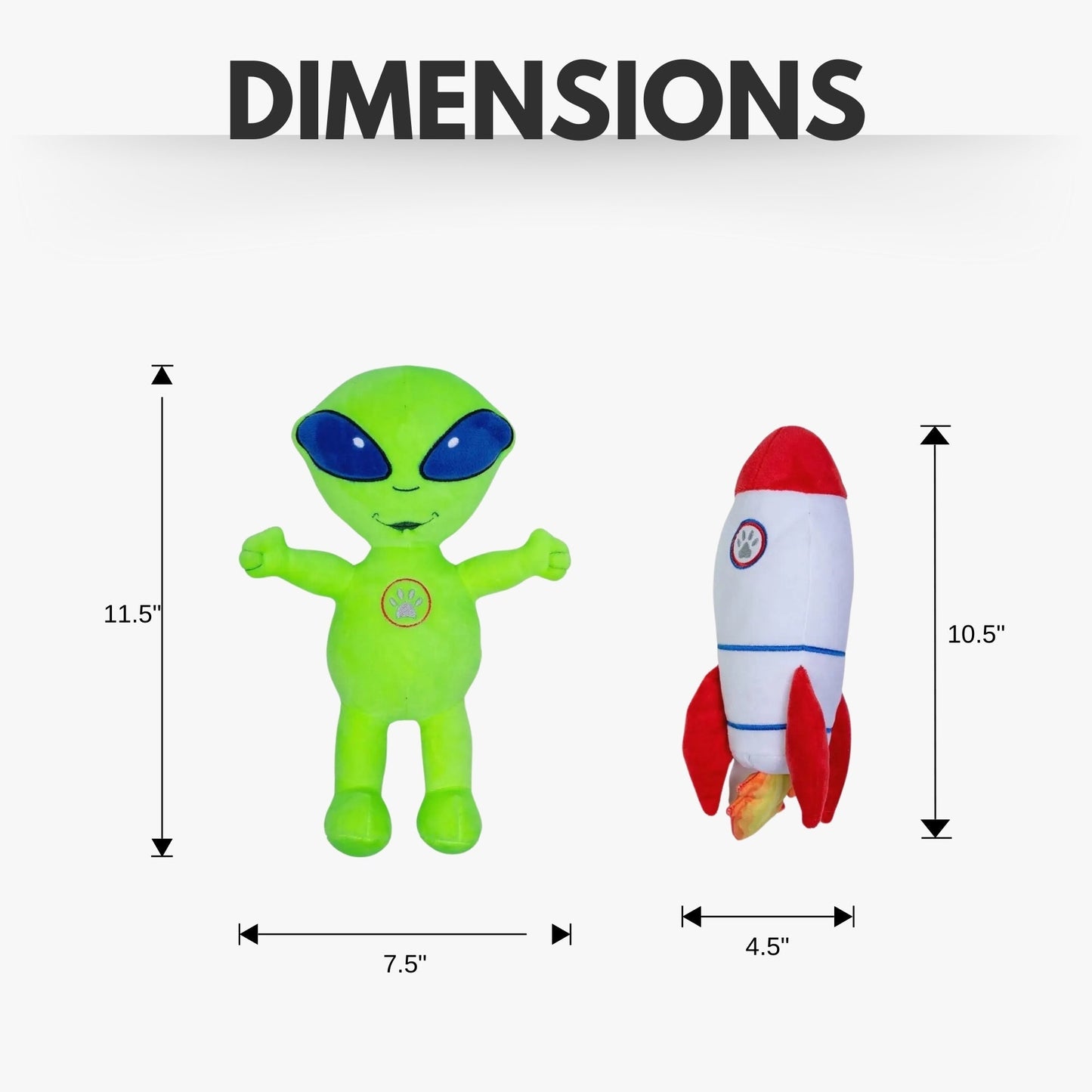 Chew Toys Space Alien & Rocket Plush Dog Toy Gift Set – with Squeaker & Crinkle Paper for Fun Play HOM305 24 $ Shop All American Pet Supplies Stew's Incense