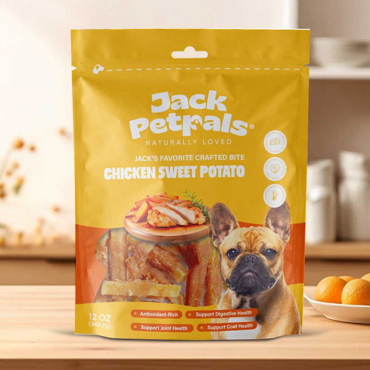 Dog Treats Jack PetPals Crafted Bite Chicken Sweet Potato Dog Treats (12oz) PCK8002 15 $ Shop All American Pet Supplies Stew's Incense