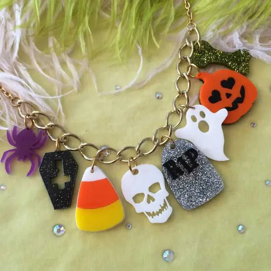 Necklaces Halloween Charm Necklace 432254970430_7BCC 44 $ Shop All Quirks! Stew's Incense