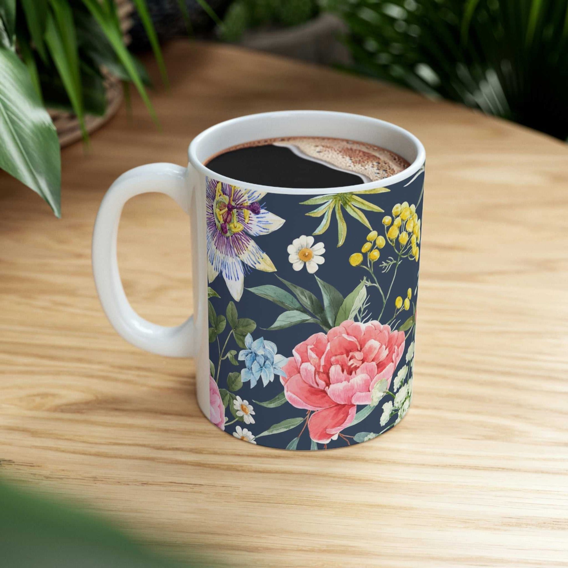 Mug Navy Floral Coffee Tea Mug 18467723095905768078 24 $ Shop All Onetify Stew's Incense