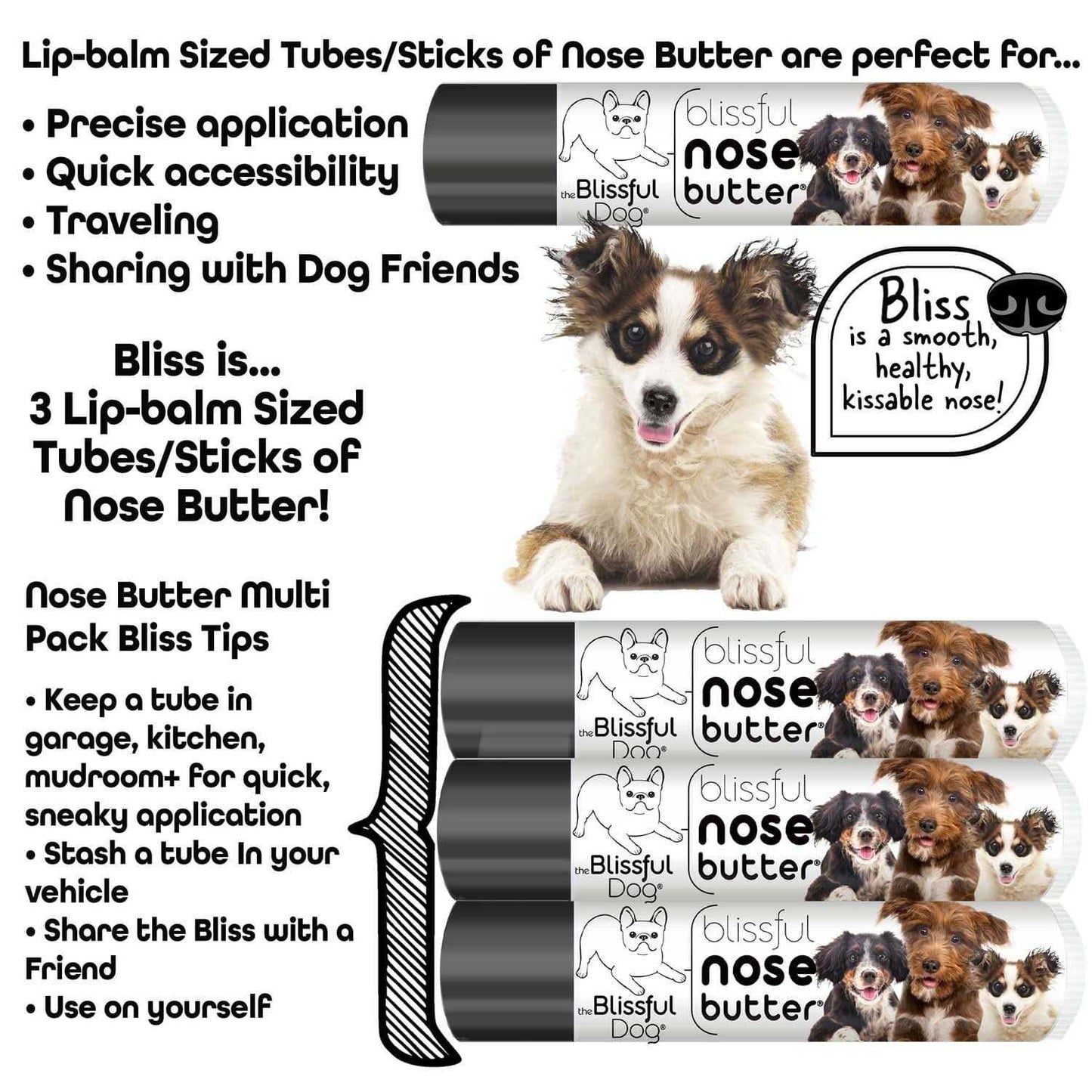 NOSE BUTTER® 3 Cute Puppies Nose Butter sku-17244694019 11 $ Pet Lovers Store The Blissful Dog Stew's Incense