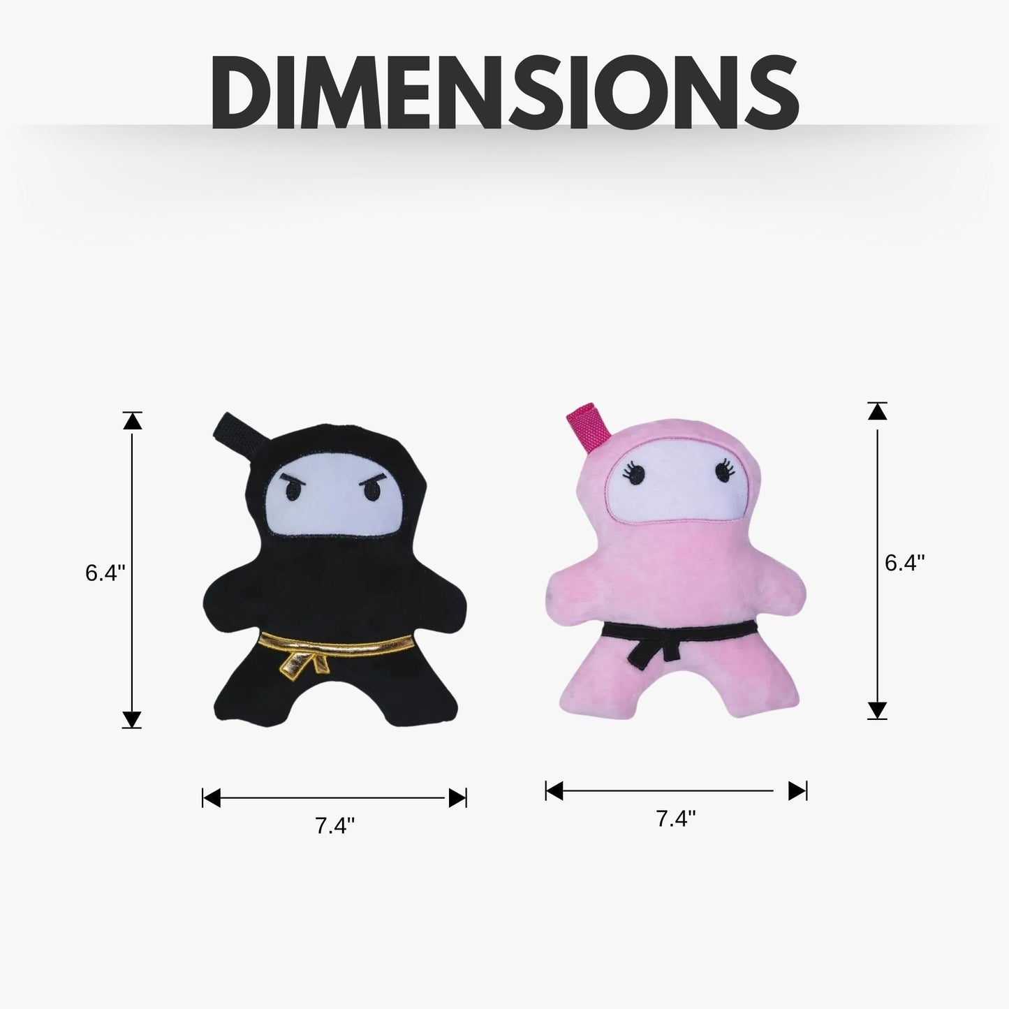 Chew Toys Pink & Black Ninja Love Plush Dog Toy Gift Set – with Squeaker & Crinkle Paper for Fun Play HOM315 21 $ Pet Lovers Store American Pet Supplies Stew's Incense