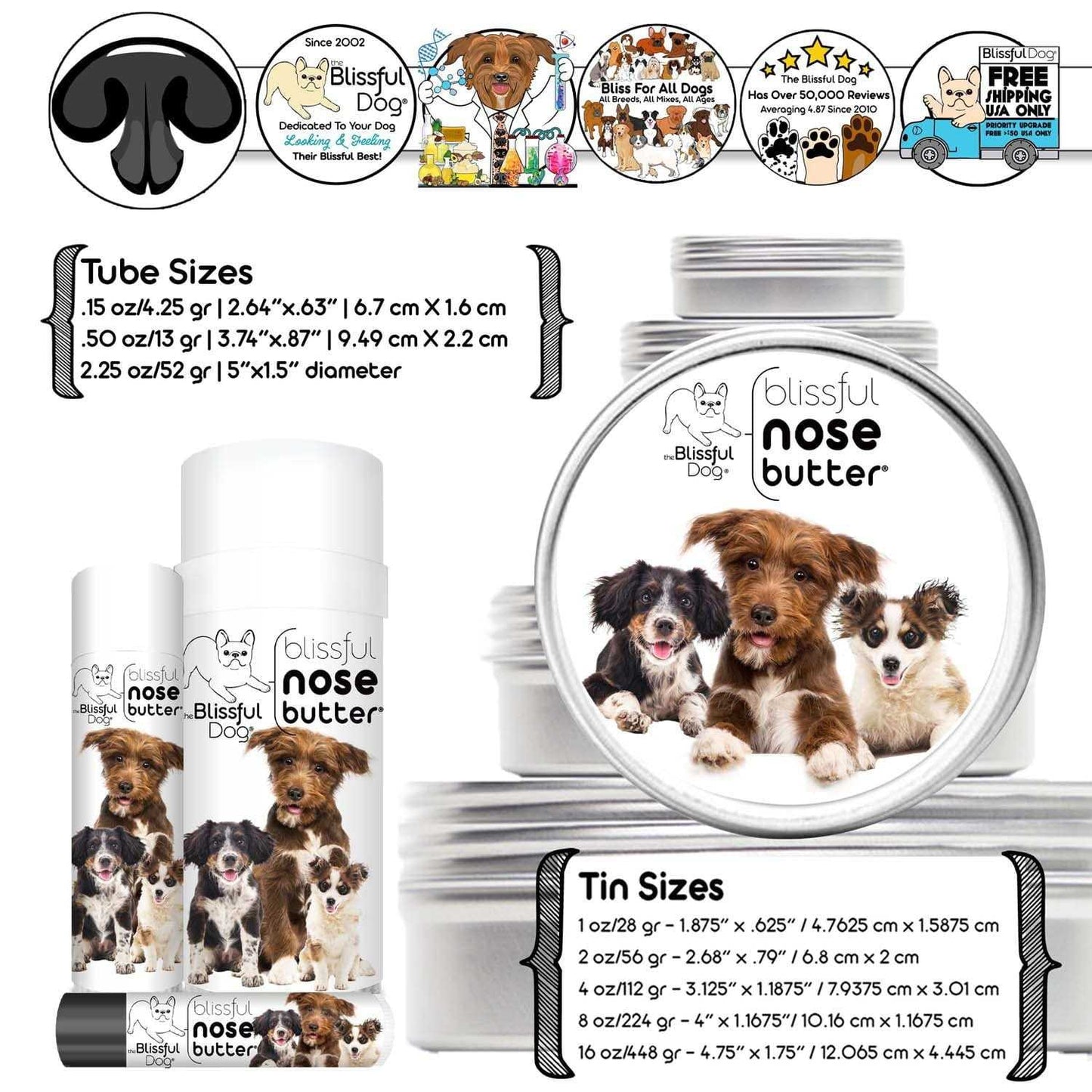 NOSE BUTTER® 3 Cute Puppies Nose Butter sku-17244694019 11 $ Pet Lovers Store The Blissful Dog Stew's Incense