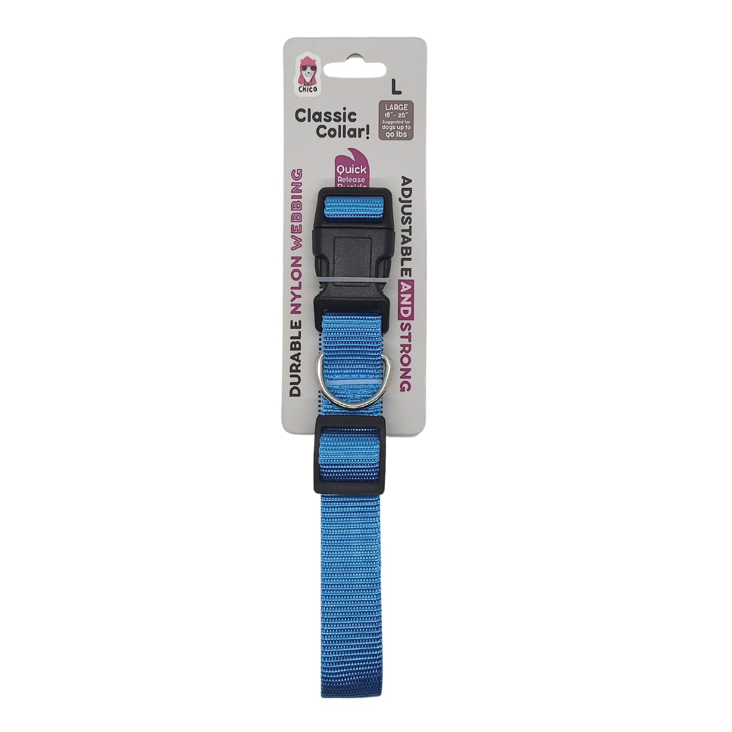 Collars Quick-Release Nylon Dog Collar – Stylish & Durable, Adjustable Fit CED8001 6 $ Pet Lovers Store American Pet Supplies Stew's Incense