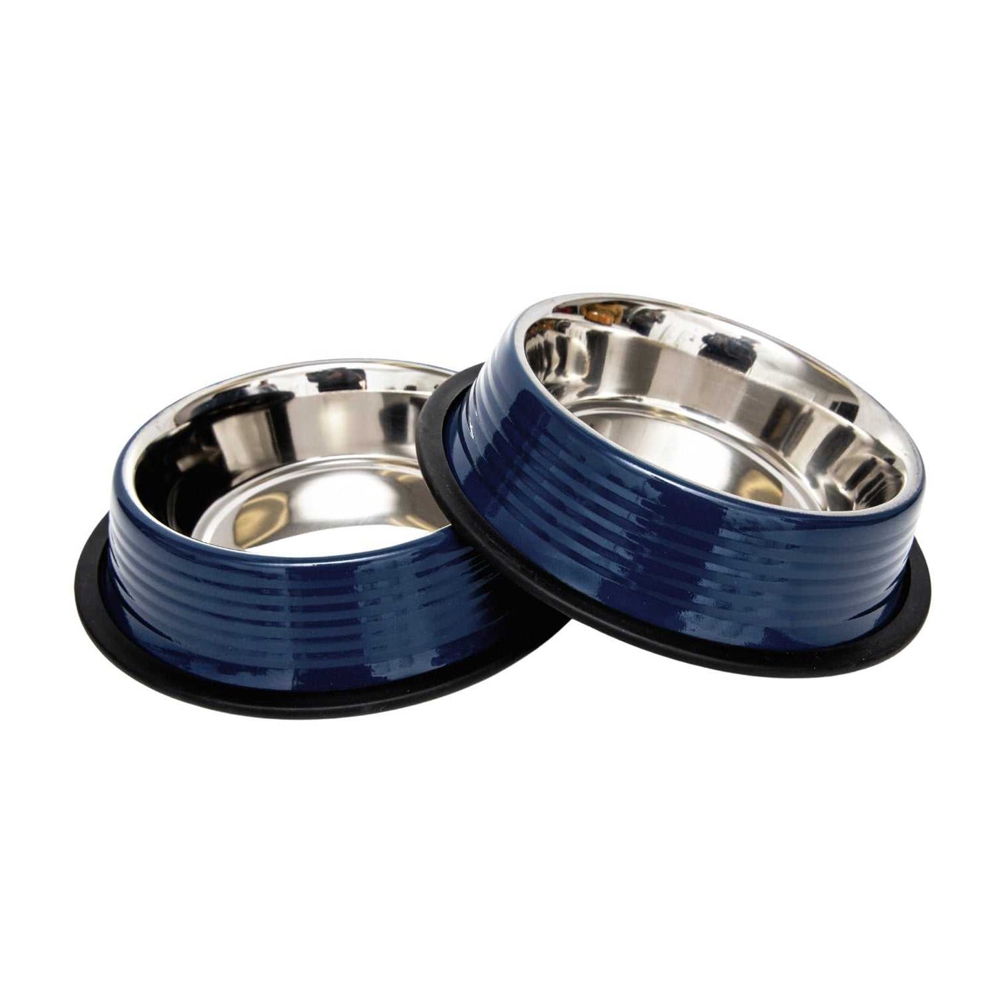 Ribbed Bowls Country Living Set of 2 Ribbed Non-Slip Pet Bowls – Poseidon Blue SBS 2424 12 $ Pet Lovers Store American Pet Supplies Stew's Incense