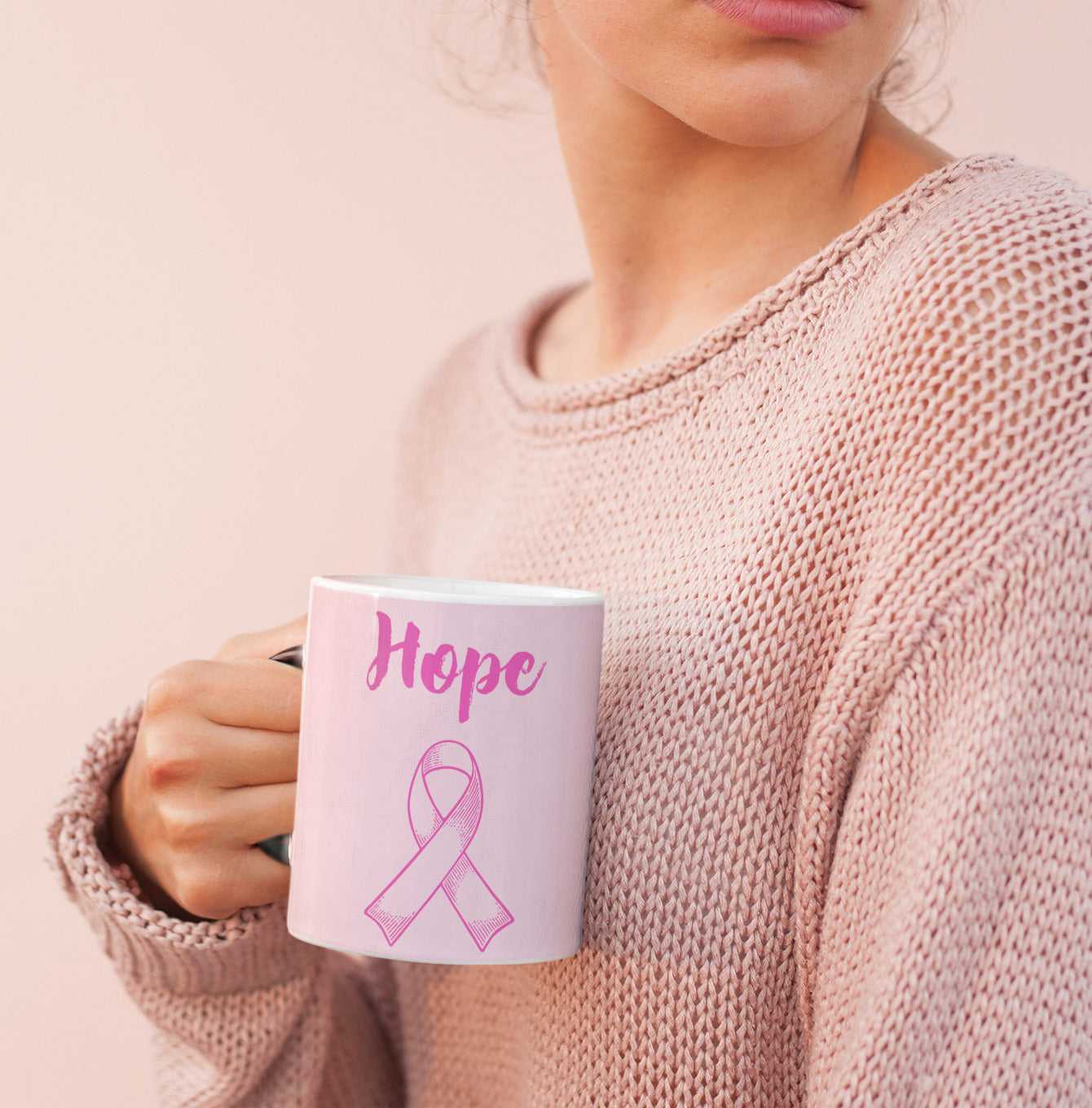 Mug Pink Ribbon Hope Theme Magical Heat Sensitive Color Changing Mug CCMLC1013A3 24 $ Hem Onetify Stew's Incense