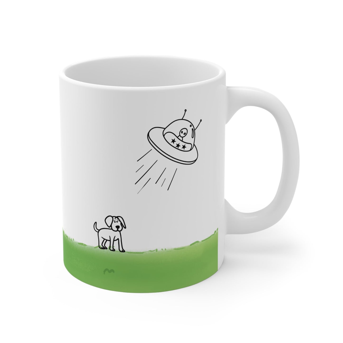 Mug UFO Abducting Dog Mug 21120447712433852452 24 $ Shop All Onetify Stew's Incense