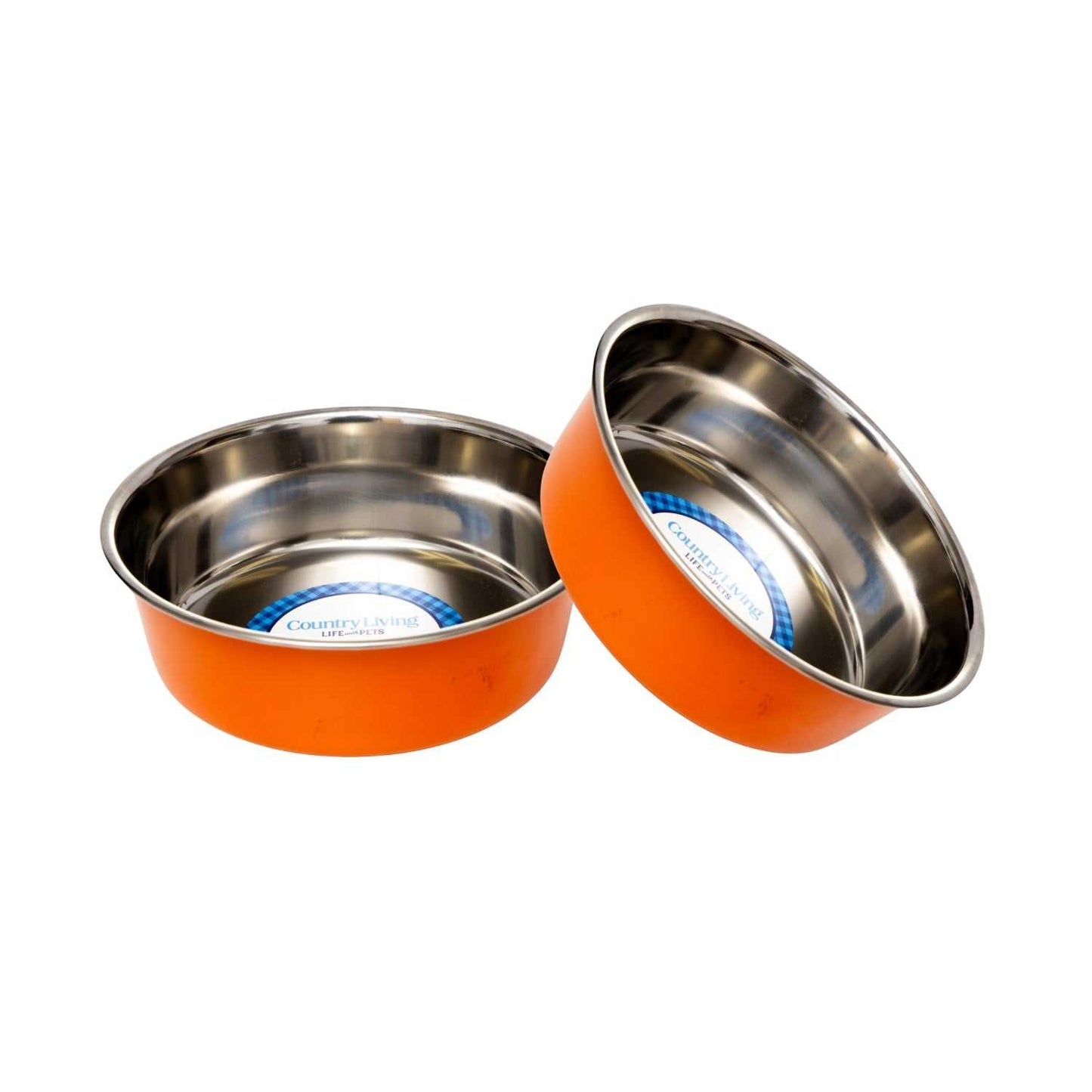 Bowl Country Living Set of 2 Heavy Gauge Stainless Steel Dog Bowls - Perfect for Food & Water SBS 2491 18 $ Pet Lovers Store American Pet Supplies Stew's Incense