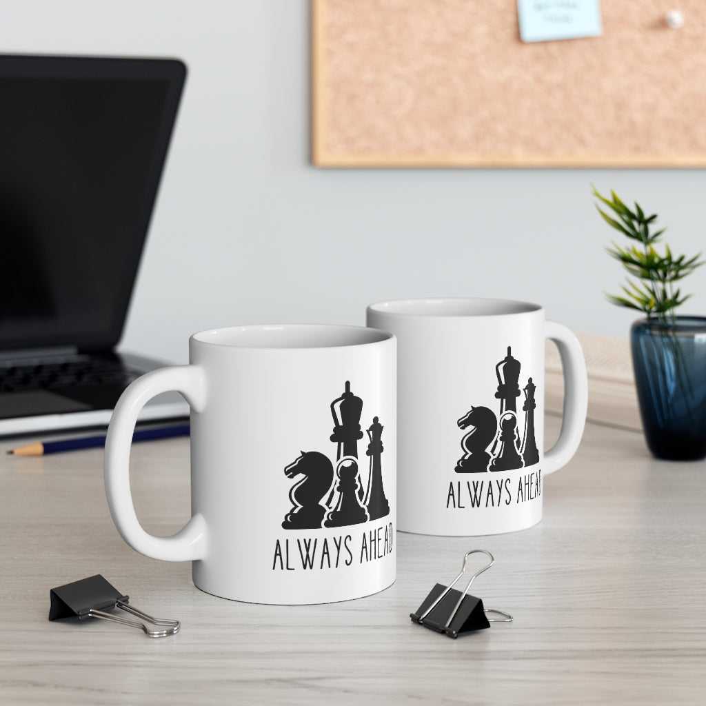 Mug Chess Pieces Always Ahead Ceramic Mug 11oz 19809829490304040055 24 $ Mugs Onetify Stew's Incense