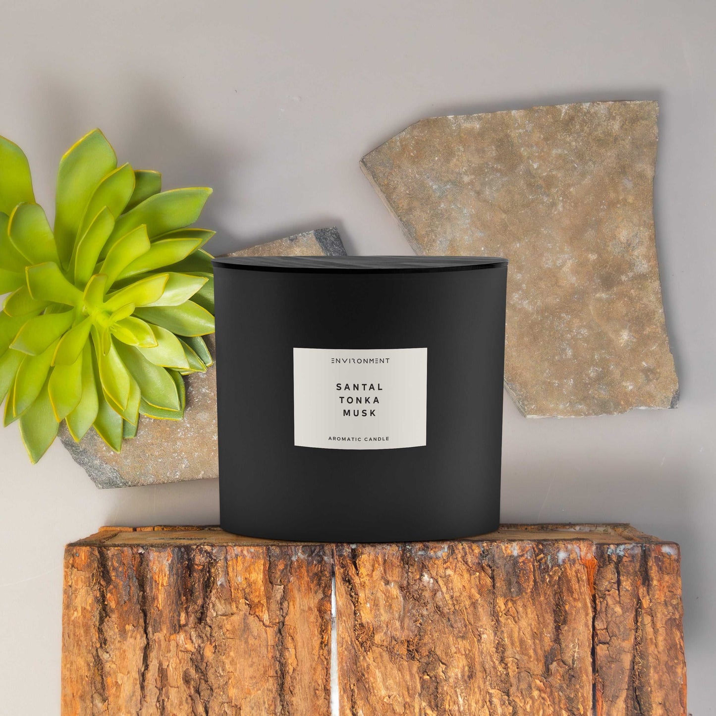 Environment - Candle (Hotel Aromatics) 55oz Santal | Tonka | Musk Candle (Inspired by Le Labo Santal® and 1 Hotel®) EN-CAN55-1HOTEL 139 $ Candles Stone Candles Stew's Incense