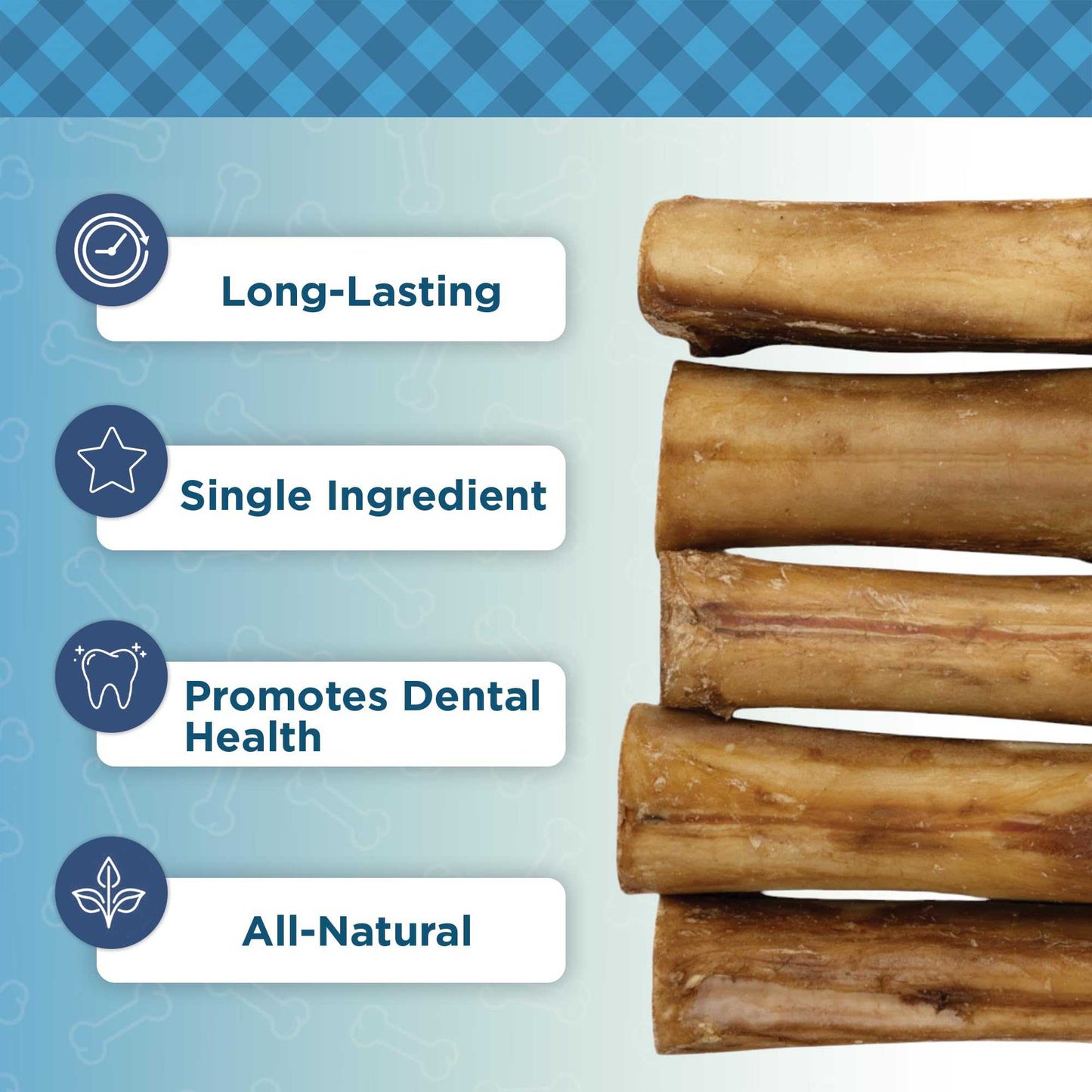 Dog Treats Country Living 5”-6” Beef Center Cut Bones for Dogs – 5 Count Bag – All-Natural, Long-Lasting Dog Chews – Single-Ingredient, High-Protein, Rawhide-Free – Supports Dental Health CL-PCK147-5PK 24 $ Pet Lovers Store American Pet Supplies Stew's Incense