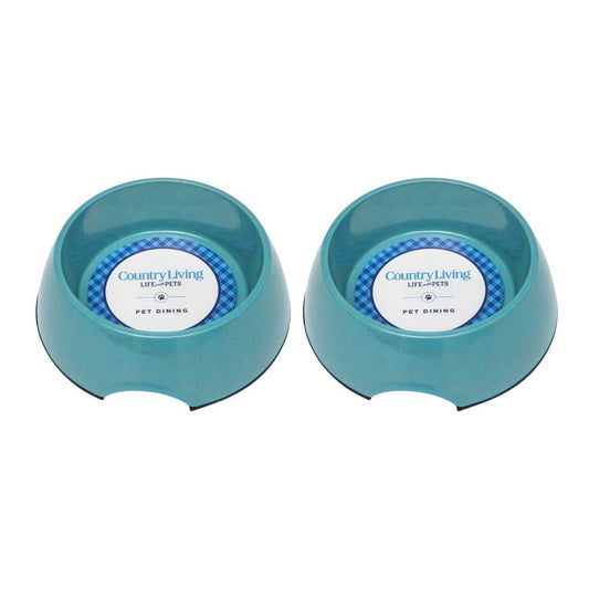 Bamboo Bowls Country Living Set of 2 Natural Fiber Dog Bowls – Teal Blue SPD-609 21 $ Pet Lovers Store American Pet Supplies Stew's Incense