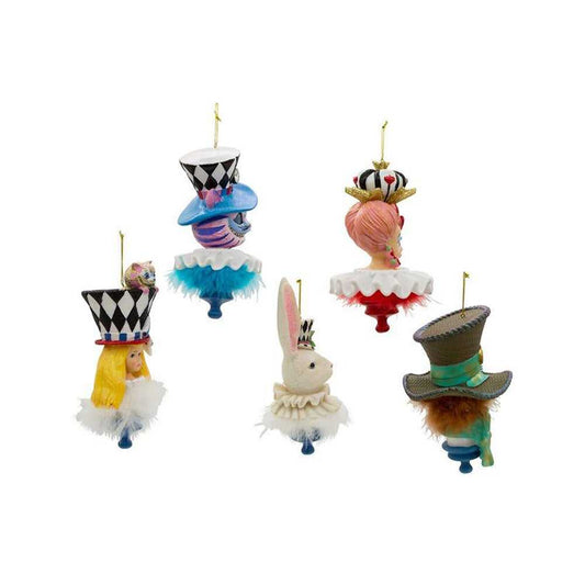 Seasonal Decor, Christmas 6" Holly Hats™ Alice In Wonderland Hat Ornament Set, 5 Piece Set by Kurt Adler HAT0008 207 $ Christmas Quirks! Stew's Incense
