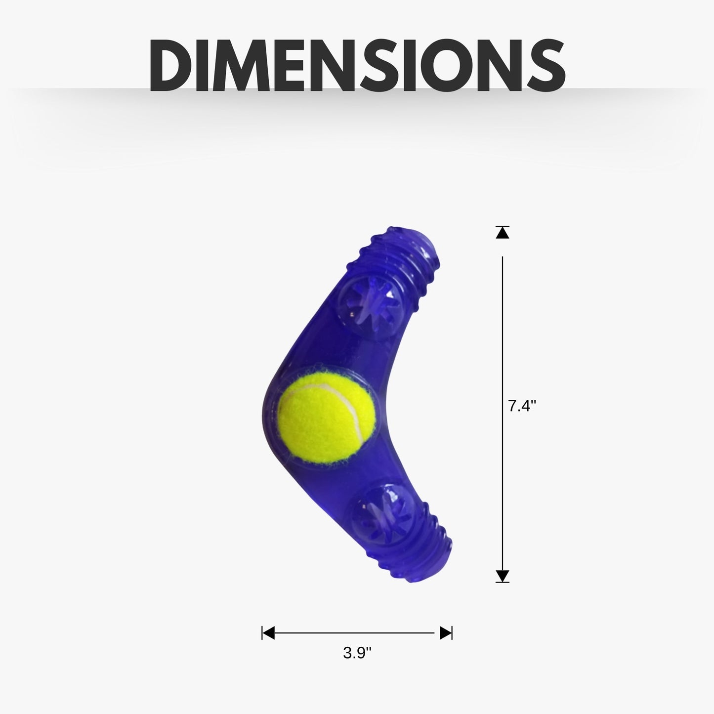 TPR Tennis Ball TPR Boomerang Dog Chew Toy with Removable Squeaker Tennis Ball & Treat Fill TPR847 12 $ Pet Lovers Store American Pet Supplies Stew's Incense