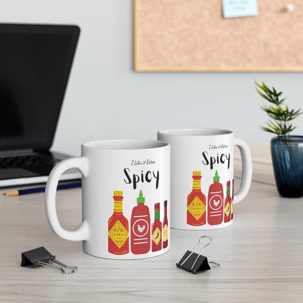 Mug I like it Extra Spicy Hot Sauce Mug 31817484761615011170 24 $ Mugs Onetify Stew's Incense