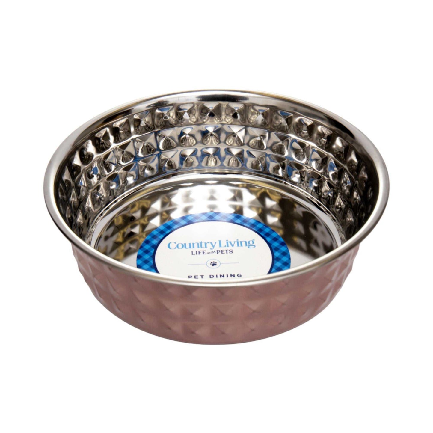 Bowl Country Living Set of 2 Hammered Stainless Steel Dog Bowls – Ideal for Extra Large Breeds – Rose Quartz/64oz HBSLL130 Rose Quartz 27 $ Pet Lovers Store American Pet Supplies Stew's Incense