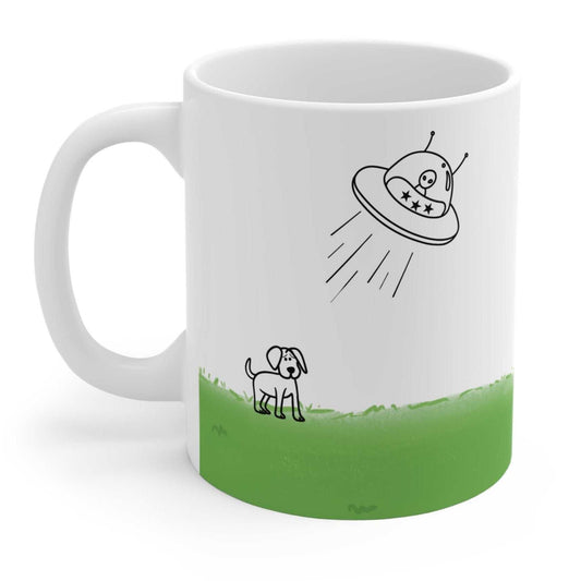 Mug UFO Abducting Dog Mug 21120447712433852452 24 $ Shop All Onetify Stew's Incense