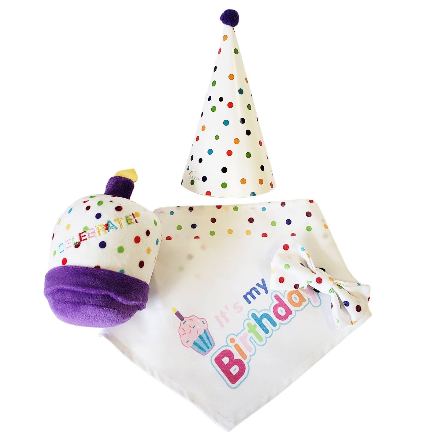 Pet Suppplies 4-Piece Dog Birthday Kit – Celebrate in Style with Bandana, Hat, Bow Tie & Plush Toy BDAY-NEW 24 $ Pet Lovers Store American Pet Supplies Stew's Incense