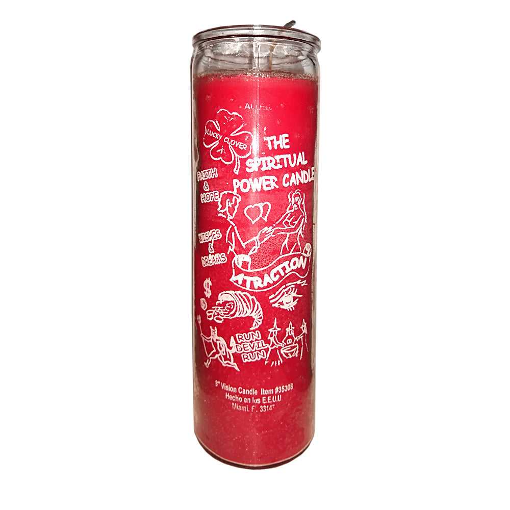 Candle 7 Day Attraction Glass Candle C8S-ATTR 8 $ Shop All The Witches Sage LLC Stew's Incense