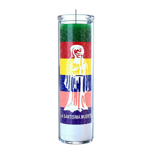 Candle 7 Day 7 Color Santa Muerte Holy Death C8S-7SANTA 9 $ The Witches Sage LLC Stew's Incense
