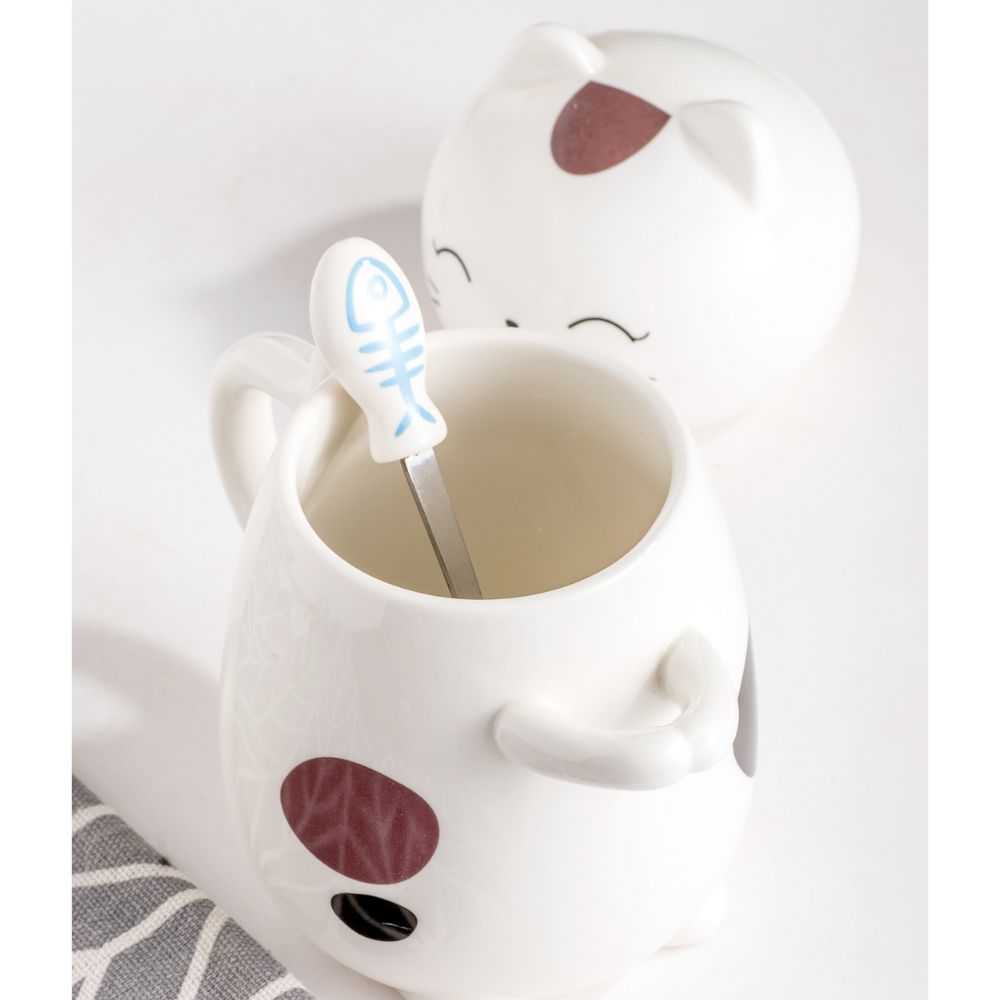 Mug 3D Cat Mug with Spoon Set MAC052450B-YLW 36 $ Mugs Onetify Stew's Incense