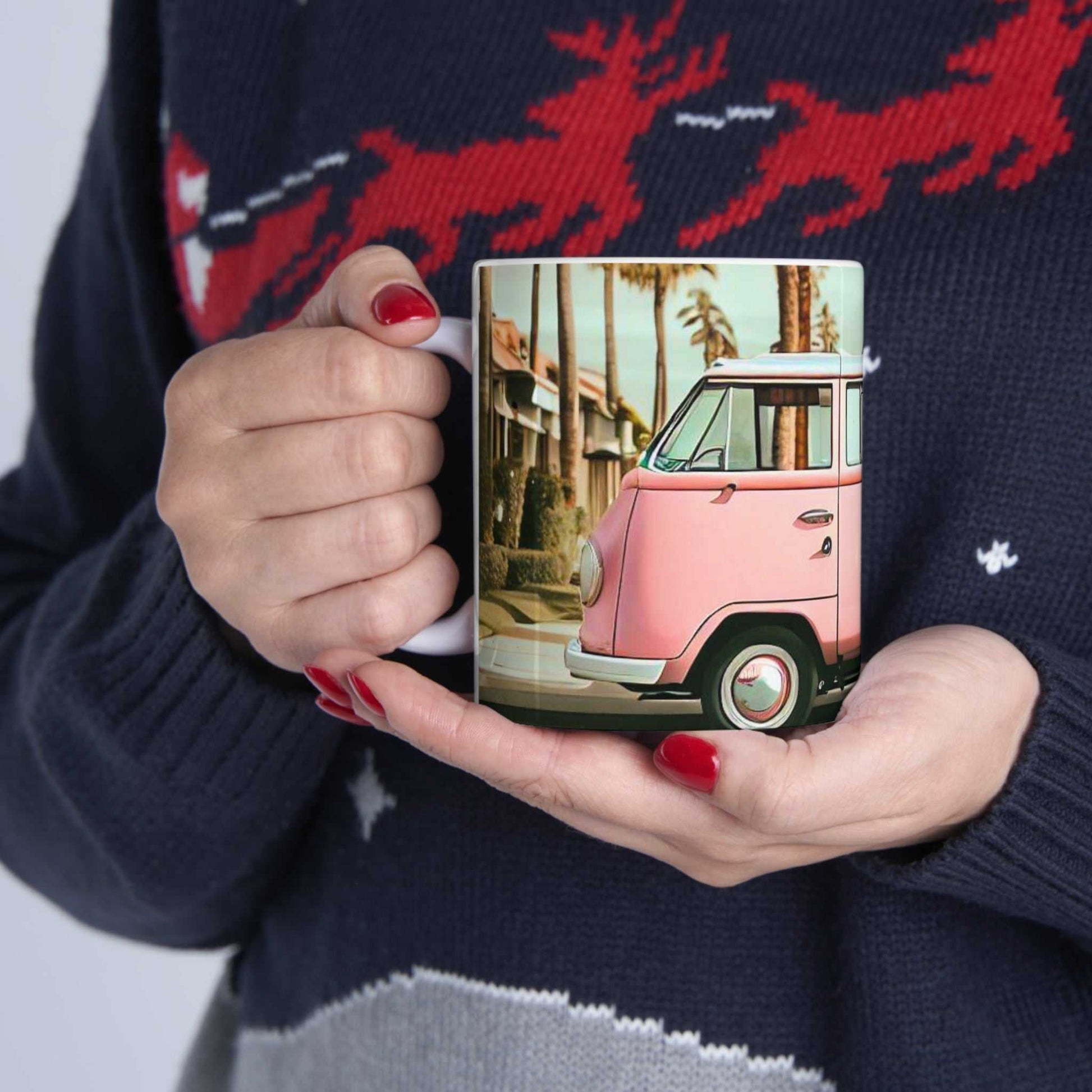 Mug Retro Pink Van Coffee Tea Mug 24612828326673413641 24 $ Shop All Onetify Stew's Incense