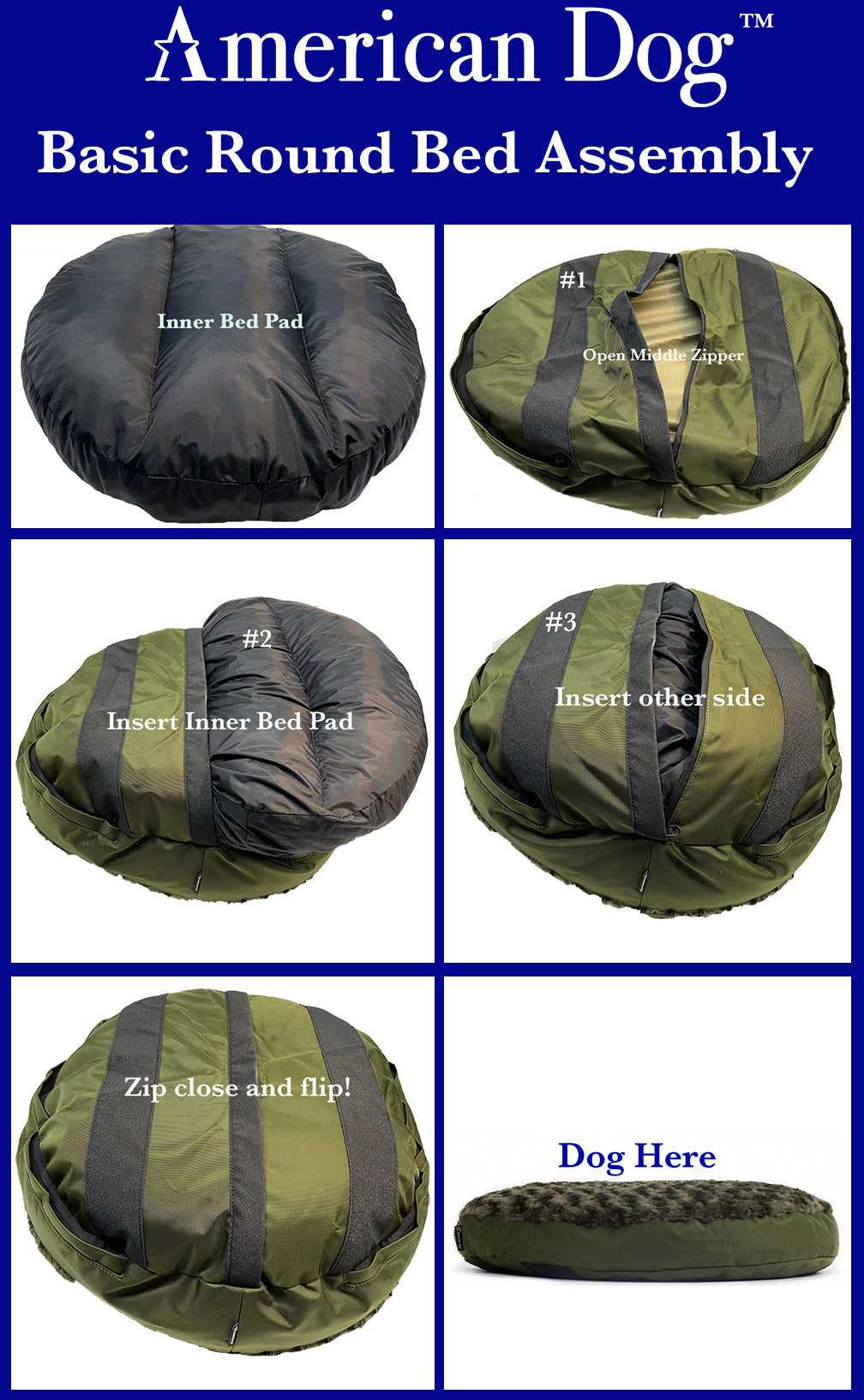 Dog Beds Dog Bed Round Base Furvana™ sku-43485601333507 95 $ Pet Lovers Store American Dog Stew's Incense