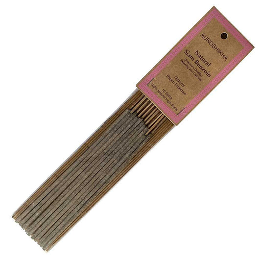 Incense Auroshikha Natural Siam Benzoin Resin Incense Sticks ANSB 4 $ Shop All The Witches Sage LLC Stew's Incense