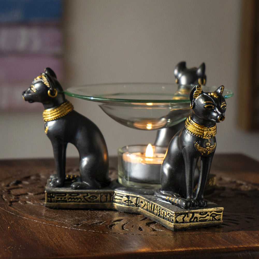 Oil Burner Bastet Oil Burner 15251 28 $ Shop All The Witches Sage LLC Stew's Incense