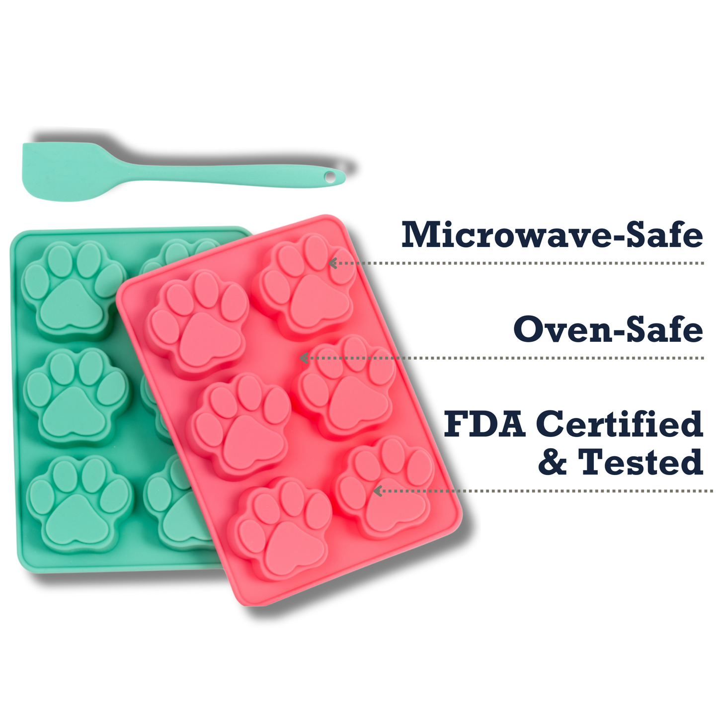 Baking Tray Country Living 3-Piece Silicone Baking Kit – Includes 2 Baking Trays (6-Cavity Paw Print Mold) & Spatula – for Homemade Dog Treats, Candy, Chocolate, and Ice Cubes CL-1002 15 $ Pet Lovers Store American Pet Supplies Stew's Incense
