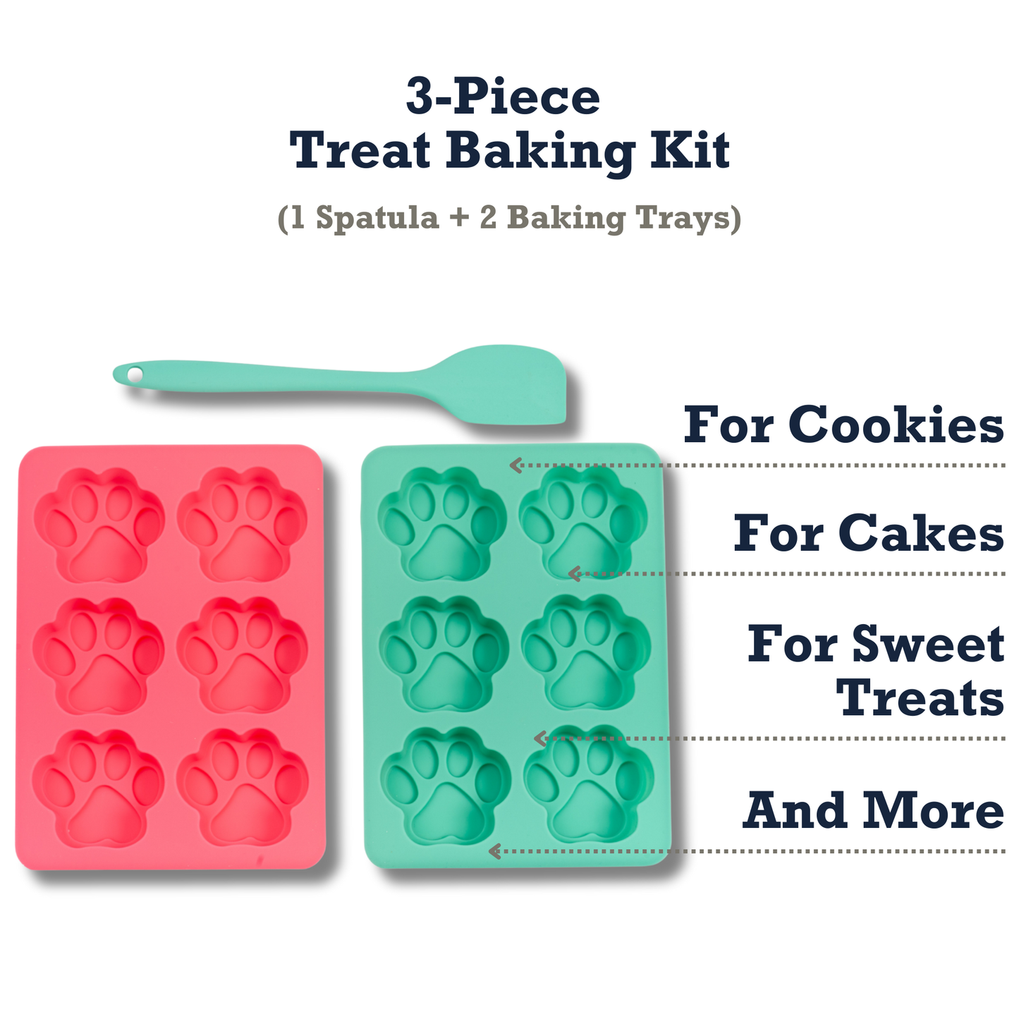Baking Tray Country Living 3-Piece Silicone Baking Kit – Includes 2 Baking Trays (6-Cavity Paw Print Mold) & Spatula – for Homemade Dog Treats, Candy, Chocolate, and Ice Cubes CL-1002 15 $ Pet Lovers Store American Pet Supplies Stew's Incense