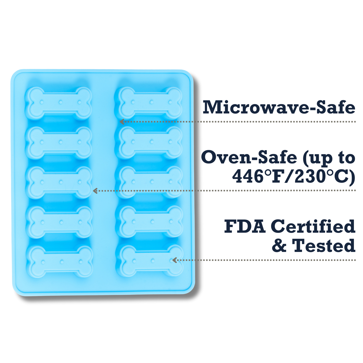 Baking Tray Country Living Bone-Shaped Silicone Baking Tray (10-Cavity Mold) – for Homemade Dog Treats, Candy, Cookies, Chocolate, and Ice Cubes CL-1003 12 $ Pet Lovers Store American Pet Supplies Stew's Incense