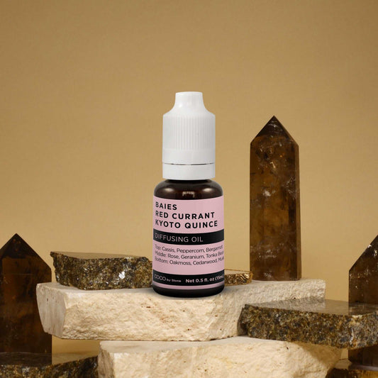 COCO by Stone - Diffusing Oil Diffusing Oil (Baies | Red Currant | Kyoto Quince) COCO-DO-BRCKQ 16 $ Lava Rock Diffusers Stone Candles Stew's Incense