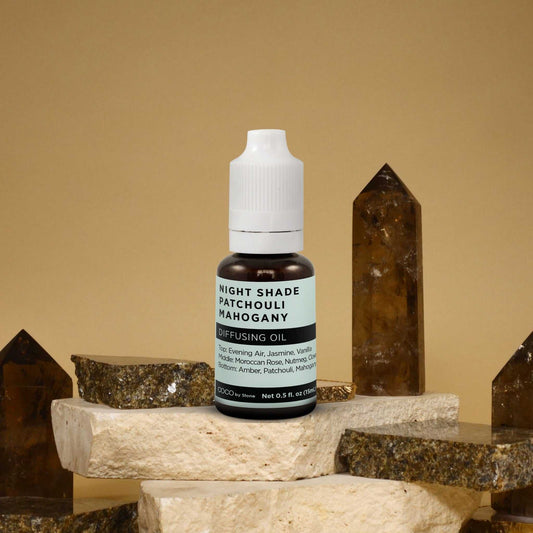 COCO by Stone - Diffusing Oil Diffusing Oil (Night Shade | Patchouli | Mahogany) COCO-DO-NPN 16 $ Lava Rock Diffusers Stone Candles Stew's Incense