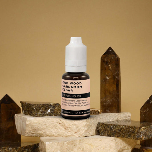 COCO by Stone - Diffusing Oil Diffusing Oil (Oud Wood | Cardamom | Cedar) COCO-DO-OCC 16 $ Lava Rock Diffusers Stone Candles Stew's Incense