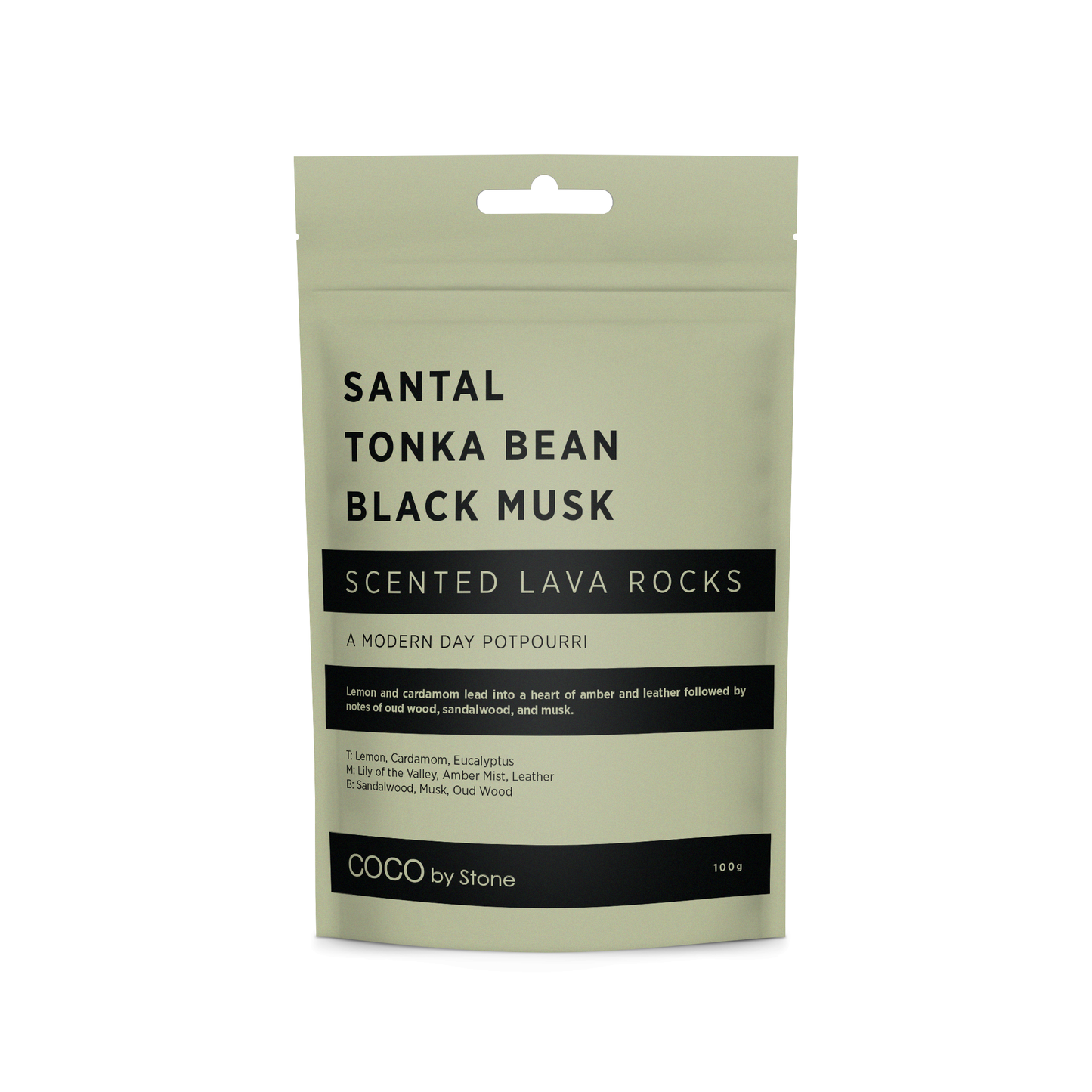 COCO Lava Rock Scented Lava Rocks (Santal | Tonka Bean | Black Musk) COCO-SLR-STB 18 $ Lava Rock Diffusers Stone Candles Stew's Incense